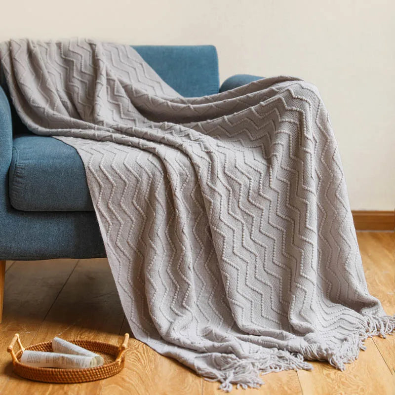 Nordic Knitted Blanket