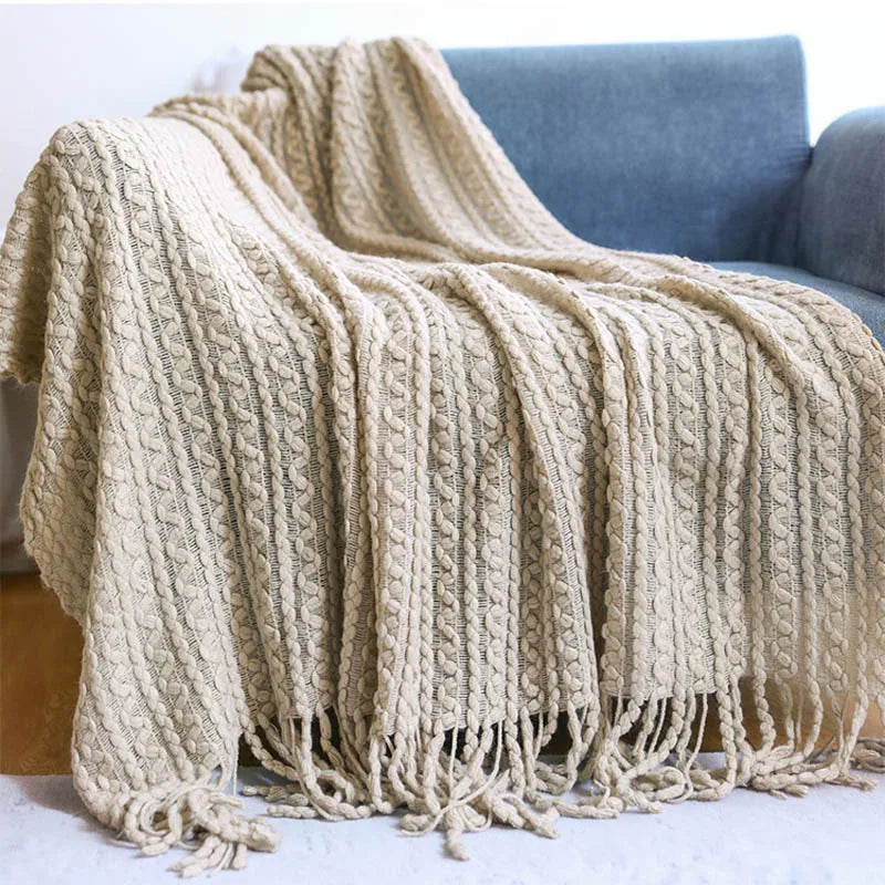 Nordic Knitted Blanket