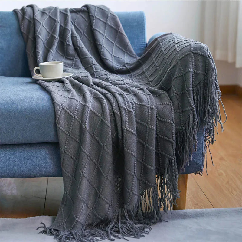 Nordic Knitted Blanket