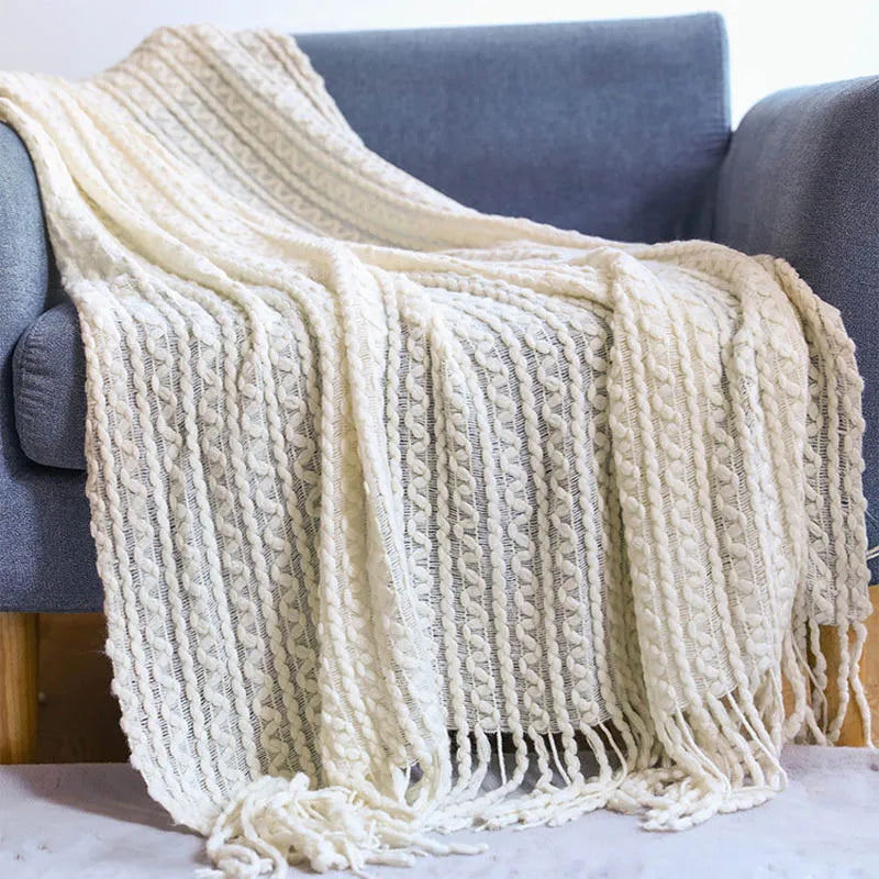 Nordic Knitted Blanket