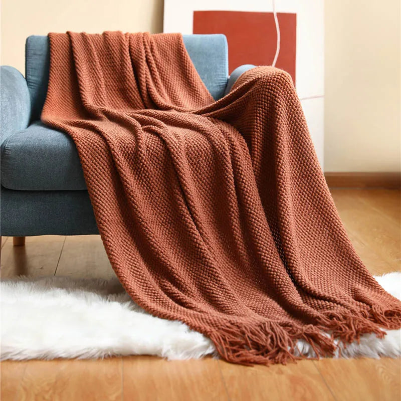 Nordic Knitted Blanket
