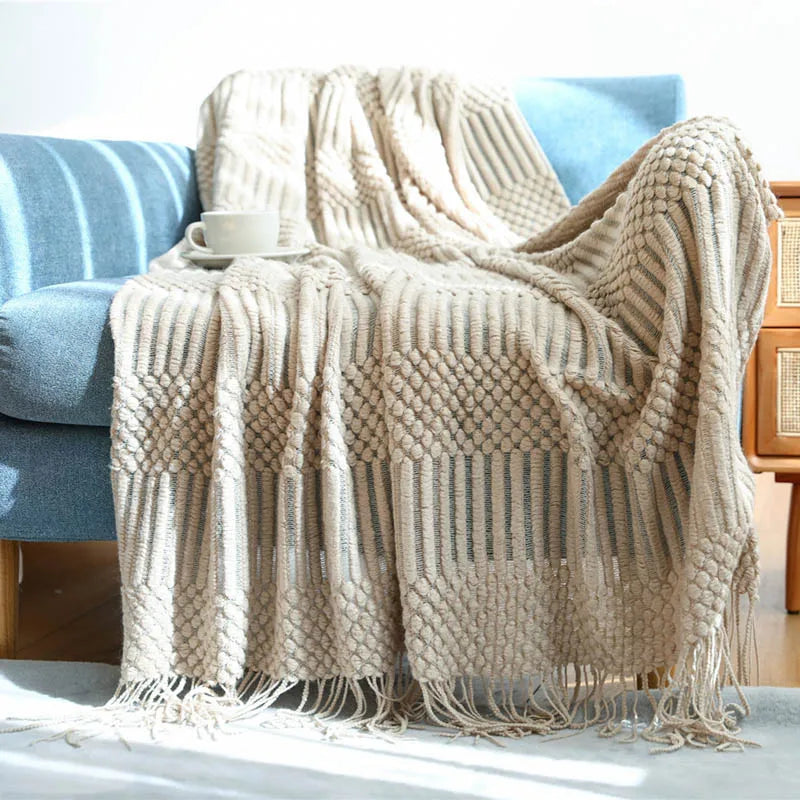 Nordic Knitted Blanket
