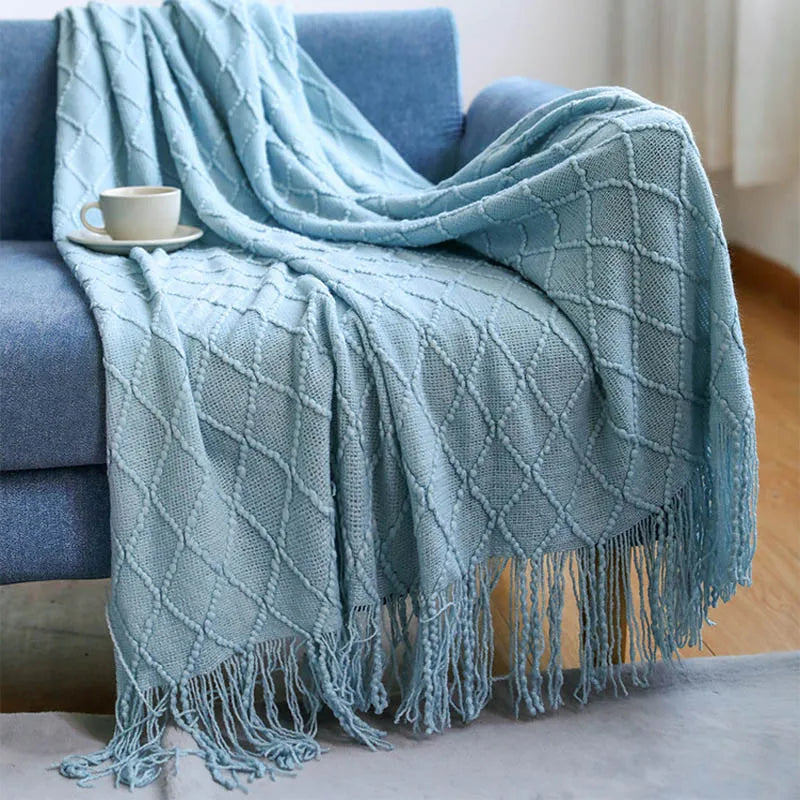 Nordic Knitted Blanket
