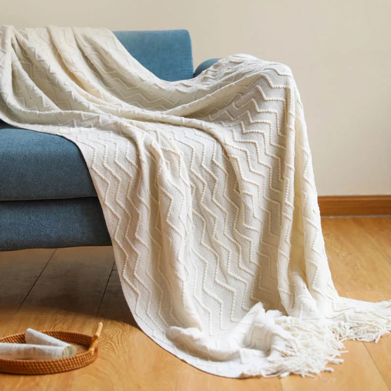 Nordic Knitted Blanket