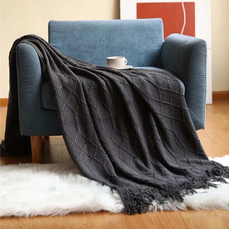 Nordic Knitted Blanket