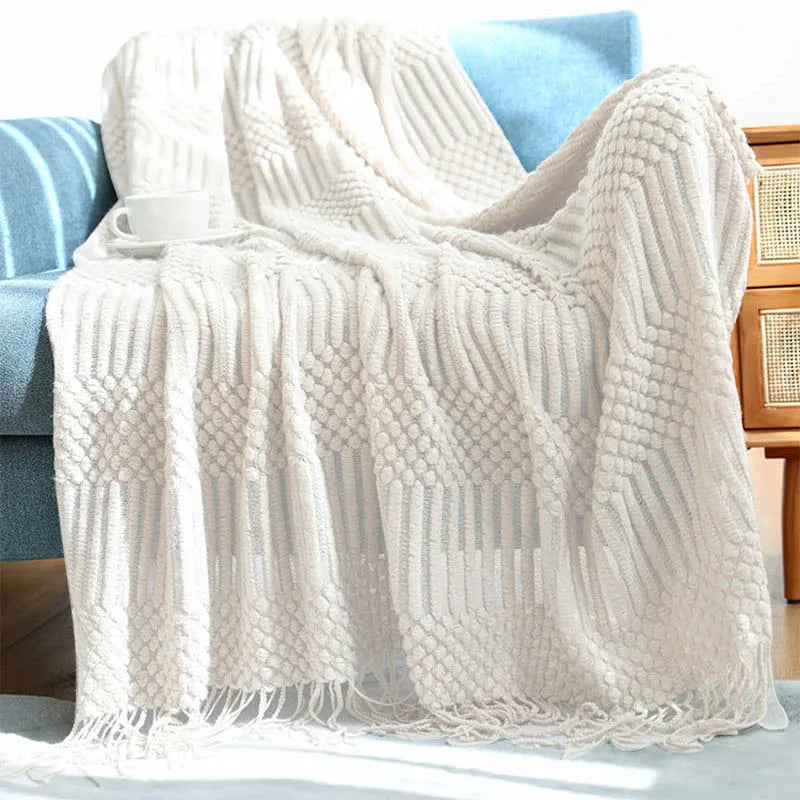 Nordic Knitted Blanket