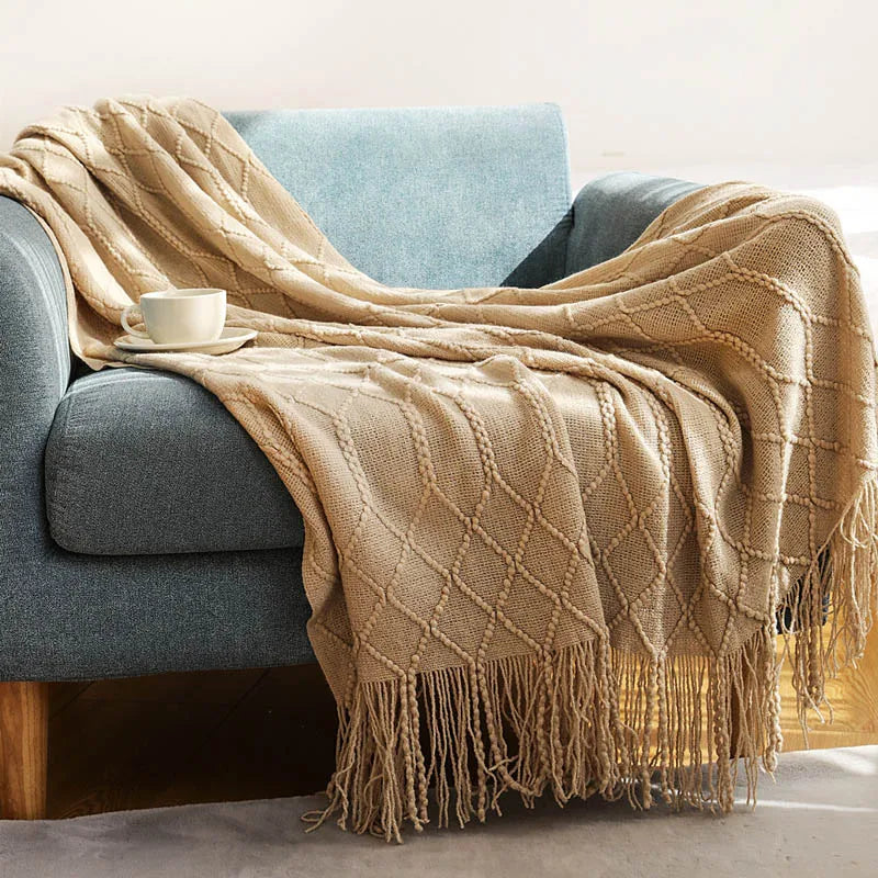 Nordic Knitted Blanket