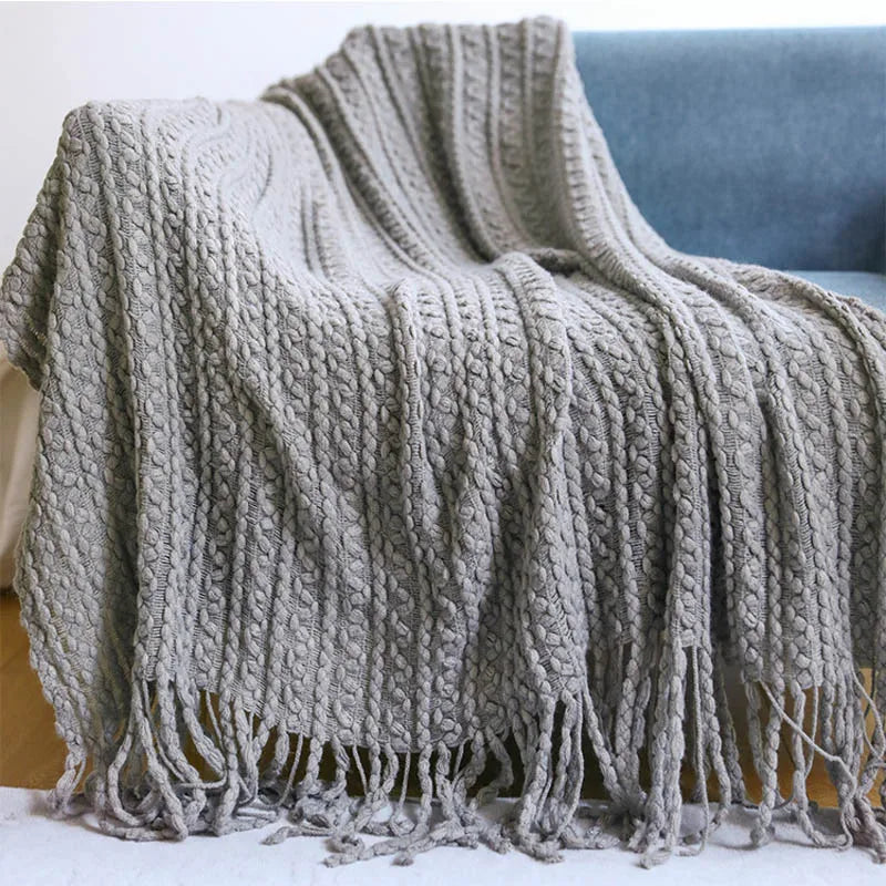 Nordic Knitted Blanket