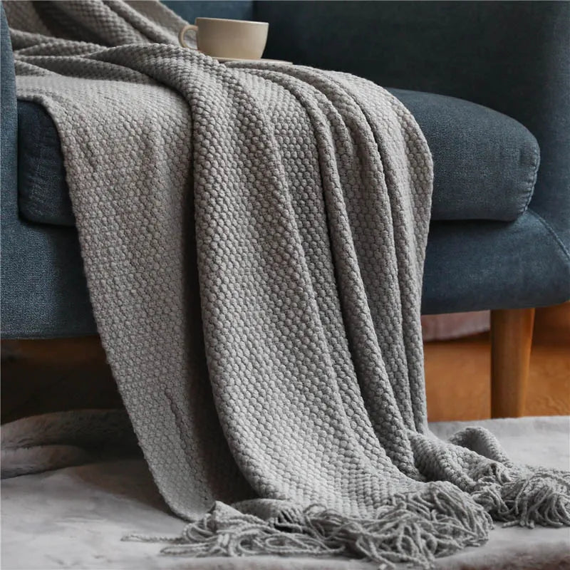 Nordic Knitted Blanket