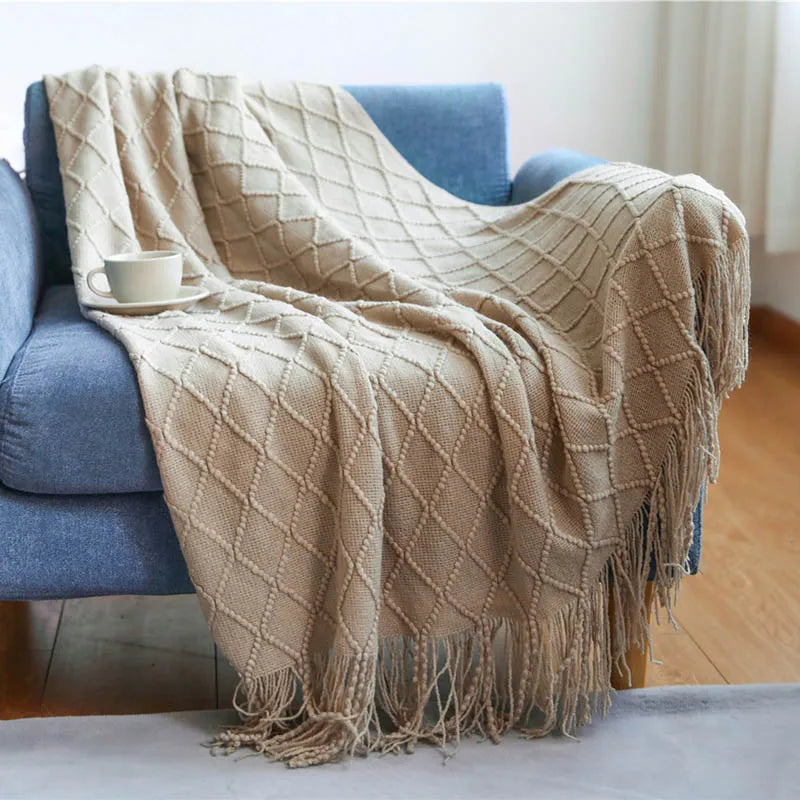 Nordic Knitted Blanket