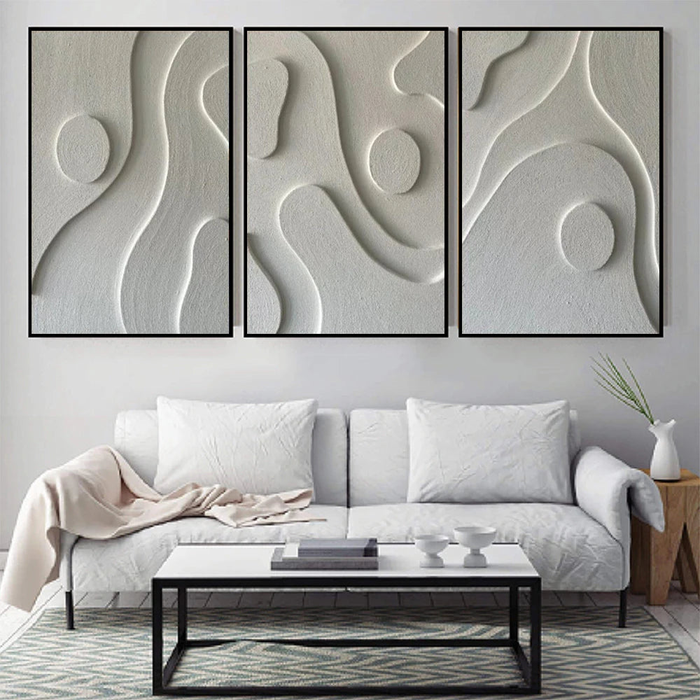 Textured Wall Art Modern Boho