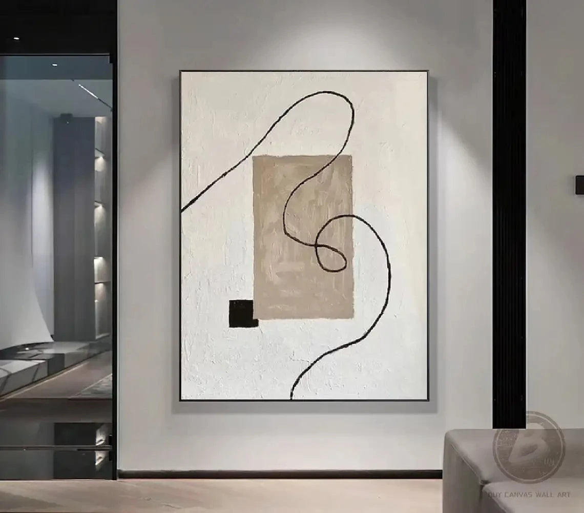 Abstract Oil Painting on Canvas