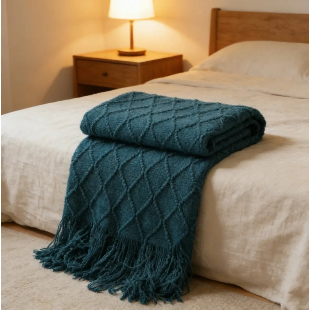 Knitted Throw Blanket