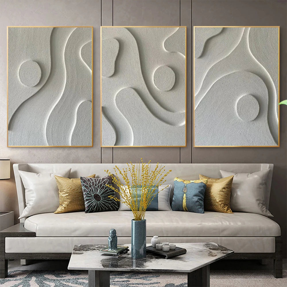 Textured Wall Art Modern Boho