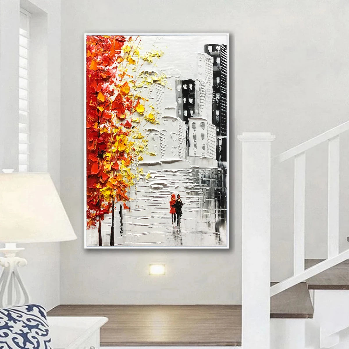 Abstract Oil Painting on Canvas