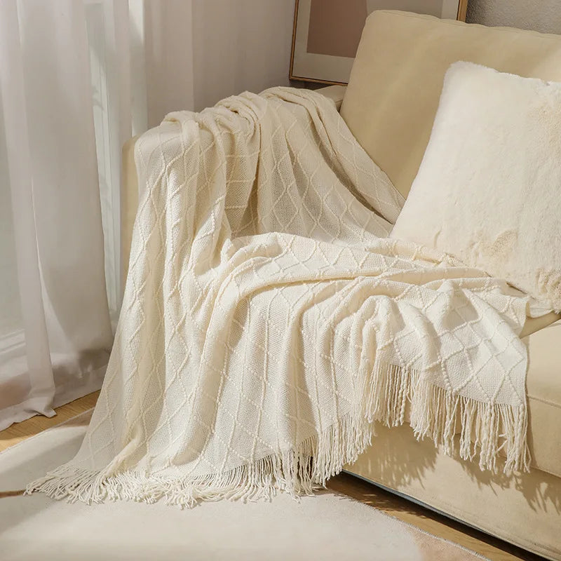 Knitted Throw Blanket