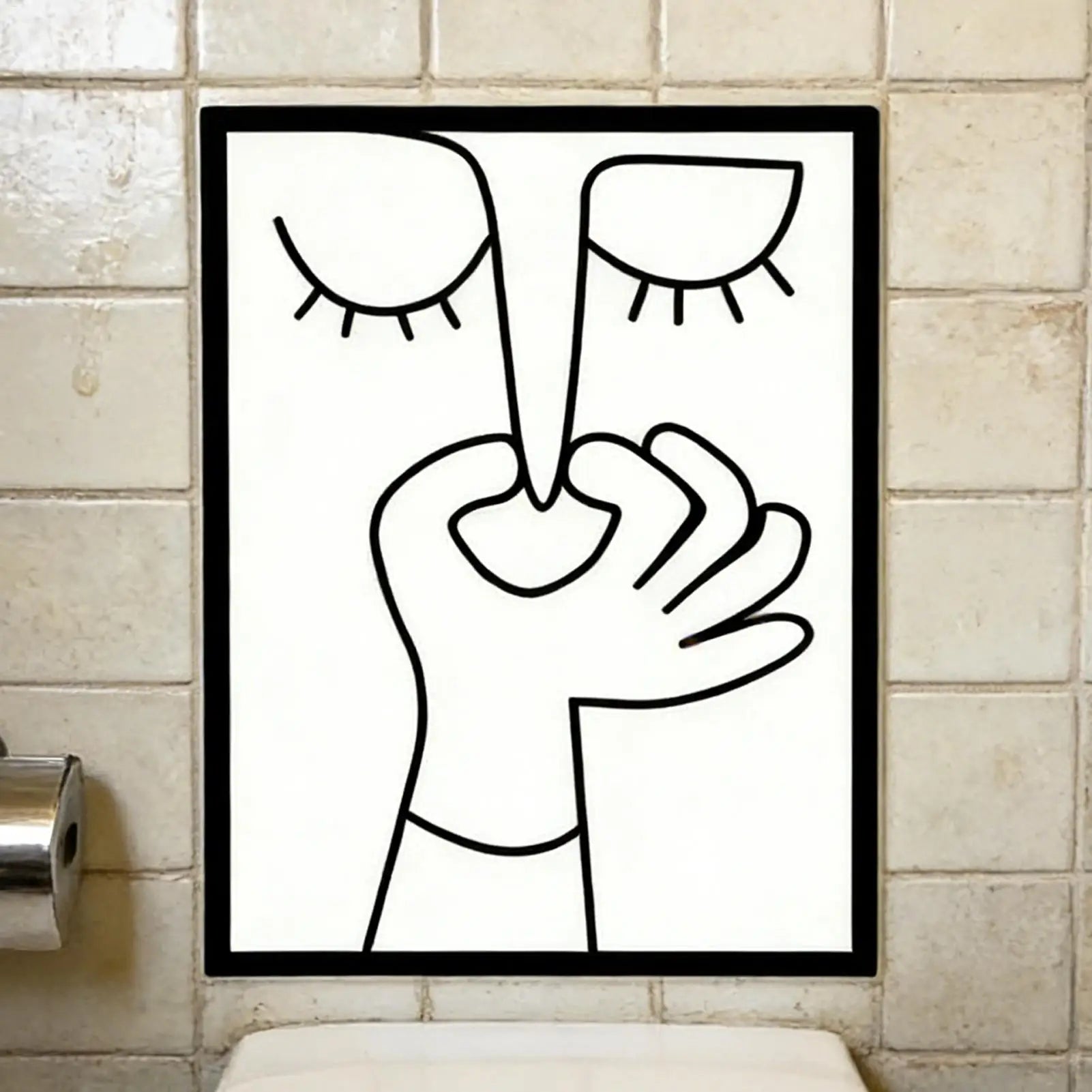 Wall Decor Funny Bathroom Art