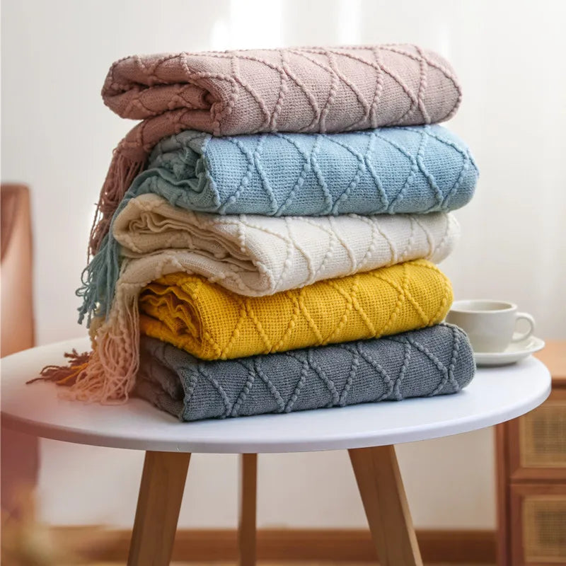 Knitted Throw Blanket