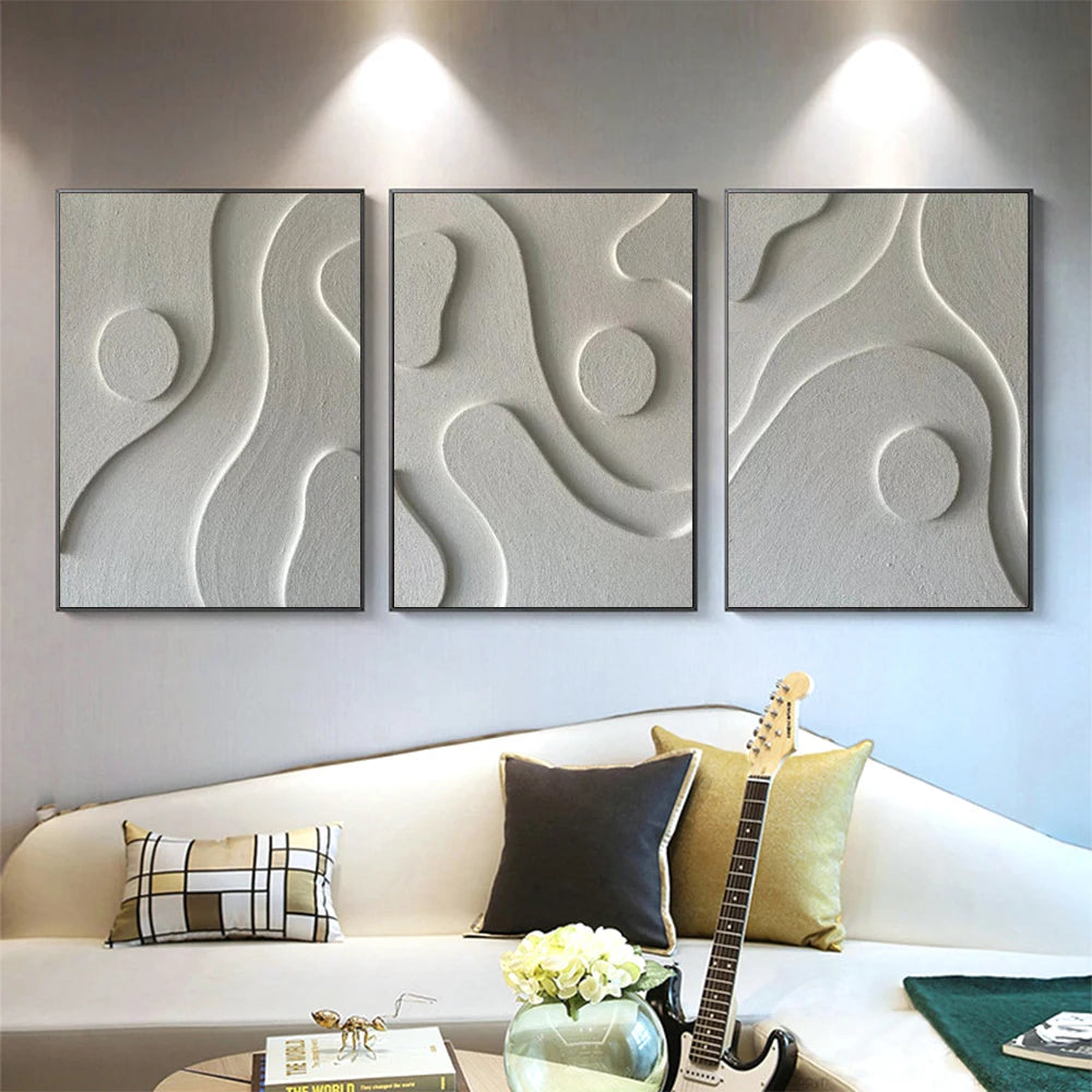 Textured Wall Art Modern Boho